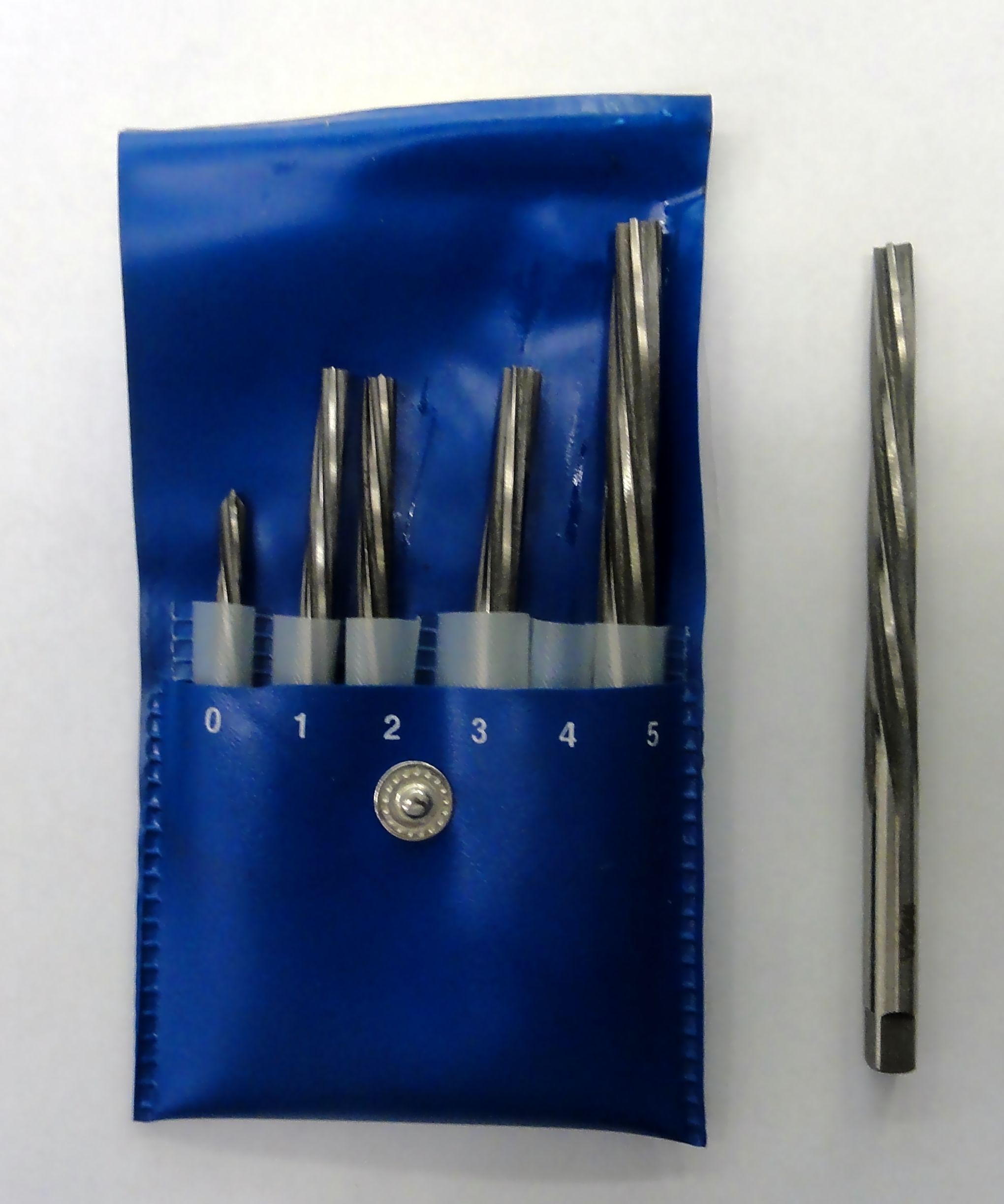 6 pc  Taper Pin Spiral Flute High Speed Steel Reamer Set