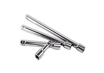 4 pc 1/4" drive Chrome Extension Bar Set Sizes: 3",4",6" and 9"