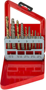  Neiko 10 pc Extractor & Left Hand Drill Bit Set 