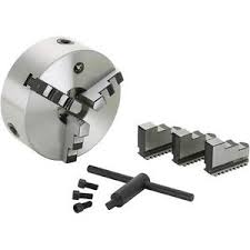 4"  3-Jaw Plain Back Scroll Lathe Chuck