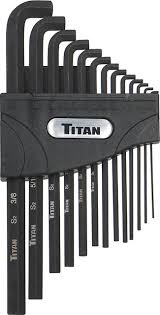 13 pc Low-Profile SAE Hex Key by TITAN