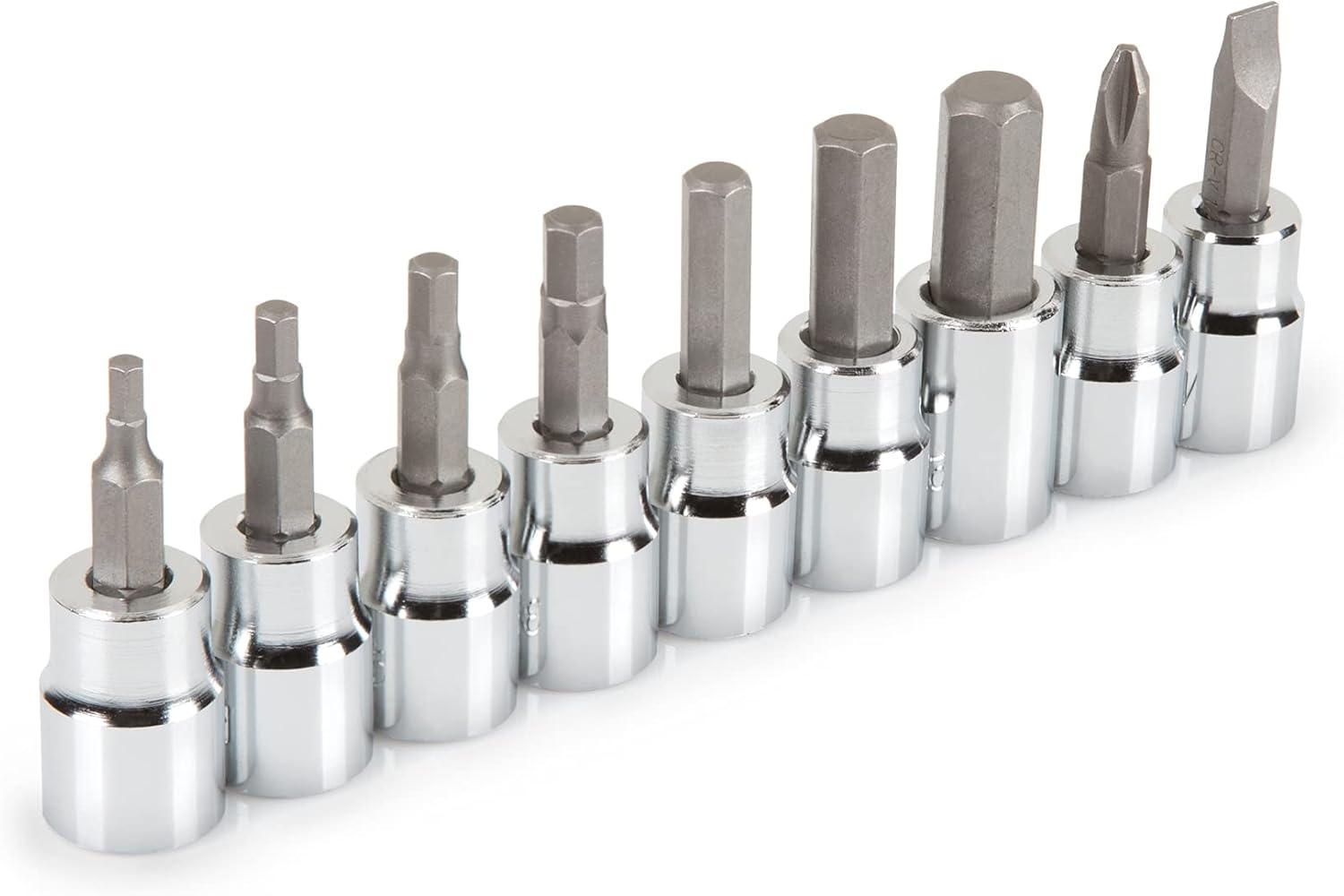 9 pc 3/8" Drive Hex Bit Socket Set Metric 3 MM to 10 MM