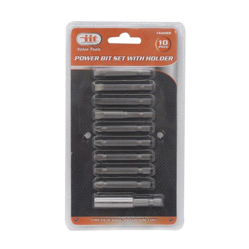 10 pc Power Bit Set with Holder