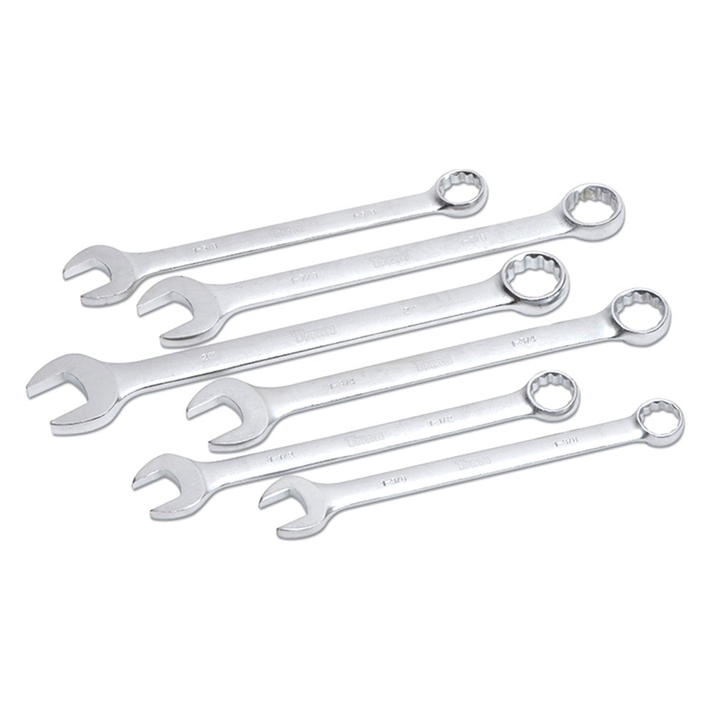 TITAN 6 pc Jumbo SAE Combination Wrench Set Sizes: 1 3/8' to 2"