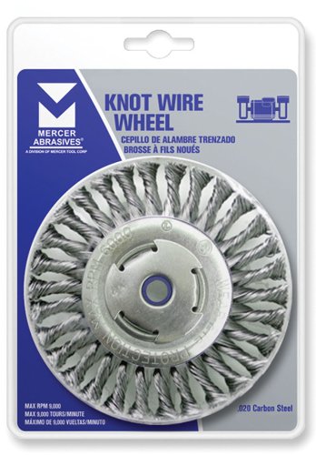 MERCER/CHAMPION 6" x 1/2" Arbor Knot Wire Wheel 8,500 PRM