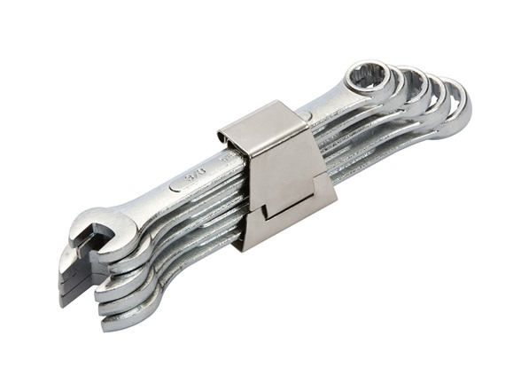 5 pc. Clip Wrench Set SAE Sizes: 3/8" to 5/8"
