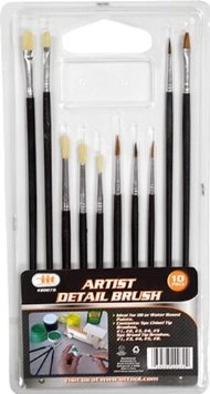 10 pc Artist Detail Brush Set