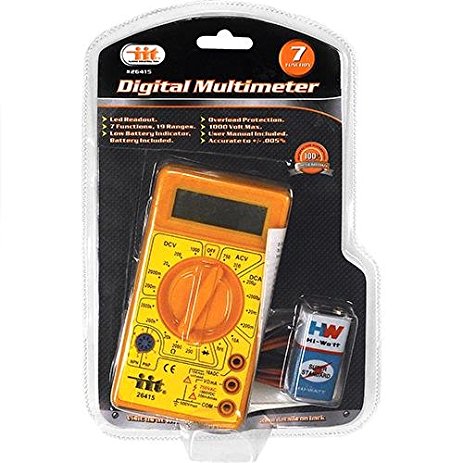 26415 LED Readout Digital Multimeter 7 Functions 19 Ranges