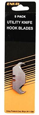 332-C Enkay 5 pc Hooked Knife Blades