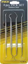 Enkay 4 pc Pick Set Stainless Steel