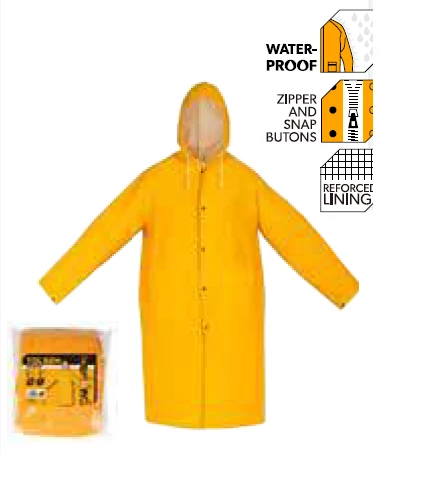 RAINCOAT Size: XXL PVC-POLYESTER RAINCOAT Size: XXL PVC-POLYESTER