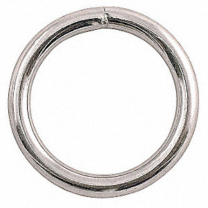 3" Plated Round Welded Ring 