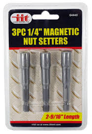 3 pc 1/4" Magnetic Nut Setters 