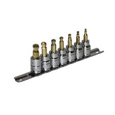 8 Pc 3/8" Drive Ball Socket Set SAE Sizes: 1/8" to 3/8" 2