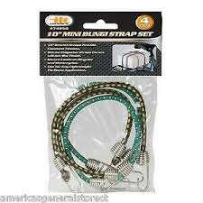 74250 4 pc 10" MINI Bungi Strap Set LIGHTWEIGHT