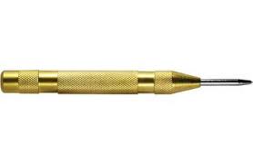 Spring loaded brass center punch