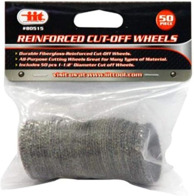 50 pc 1 1/2" Diameter Reinforced Cut-Off Wheels