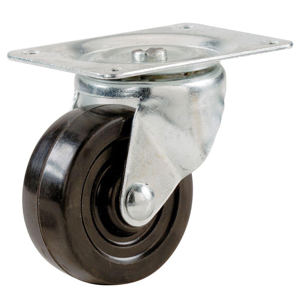 4" Swivel Caster Rubber. (4" x 1 1/2")