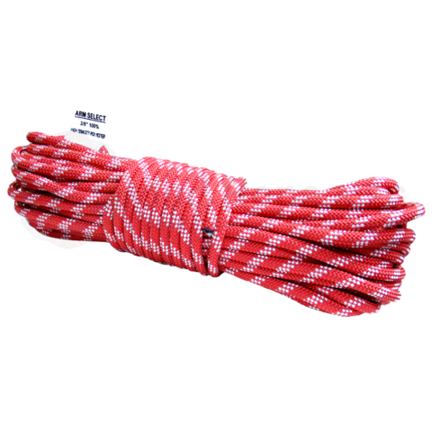 81004 100 ft Red and White Poly Rope