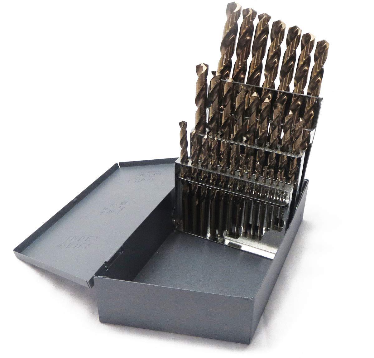 29 Pc. COBALT DRILL BIT SET FRACTIONAL 1/16" TO 1/2" BY 64THS 1