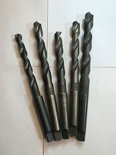 5 pc High Speed Morse Taper Drill Bit Set M2 Steel Sizes: 1/2" to 1"