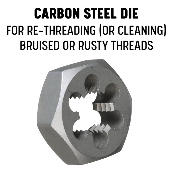 1/8"-27 CARBON STEEL (NPT) HEX PIPE DIE 3