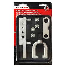 AUTOCRAFT Bubble ISO Flaring Tool Set Metric 4.75 to 10mm Size & Fit Guide 