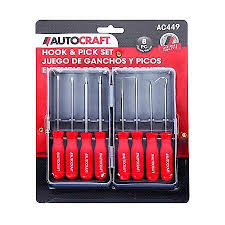  AUTOCRAFT 8 pc Hook & Pick Set