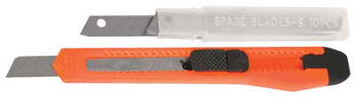 Pencil Size Utility Knife & 10 pc Replacement Snap Off Blades