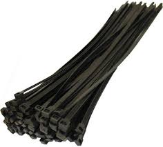 100 pc 11" Black Nylon Zip Ties 
