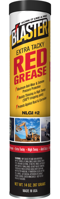14 oz. Extra Tacky Red Grease Cartridge for Grease Gun