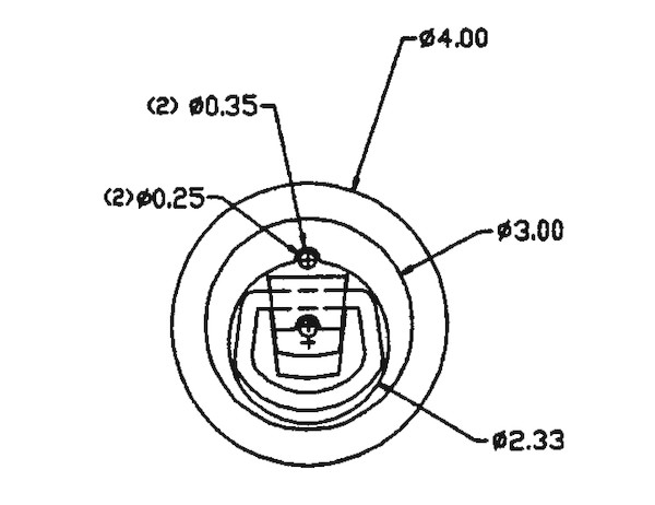 SURFACE MOUNTED ROPE RING Made in U.S.A.