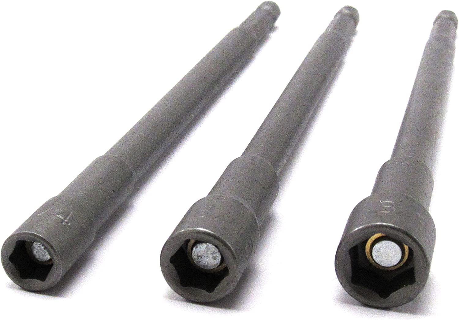 3 pc 6" Long Magnetic Nut Setter Sizes: 1/4",5/16" and 3/4" 3