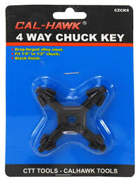 CZCKS Cal-Hawk 4-Way Chuck Key 1/4" to 1/2"