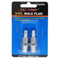 2 Pc. 1/4" NPT Male Coupler  Plug