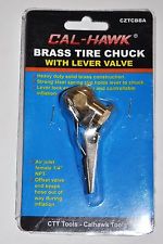 BRASS TIRE AIR CHUCK WITH CLIP 1/4" NPT