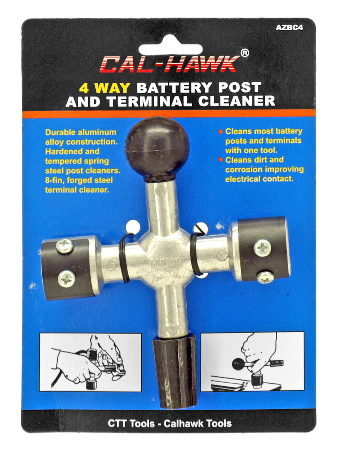 4 Way Battery Post and Terminal Cleaner