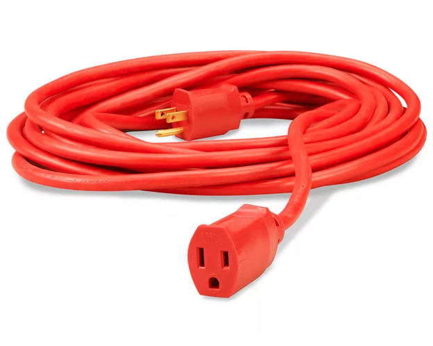 25' 12/3 Extra Heavy Duty Outdoor/Grounded Extension Cord Safety Orange Color 1
