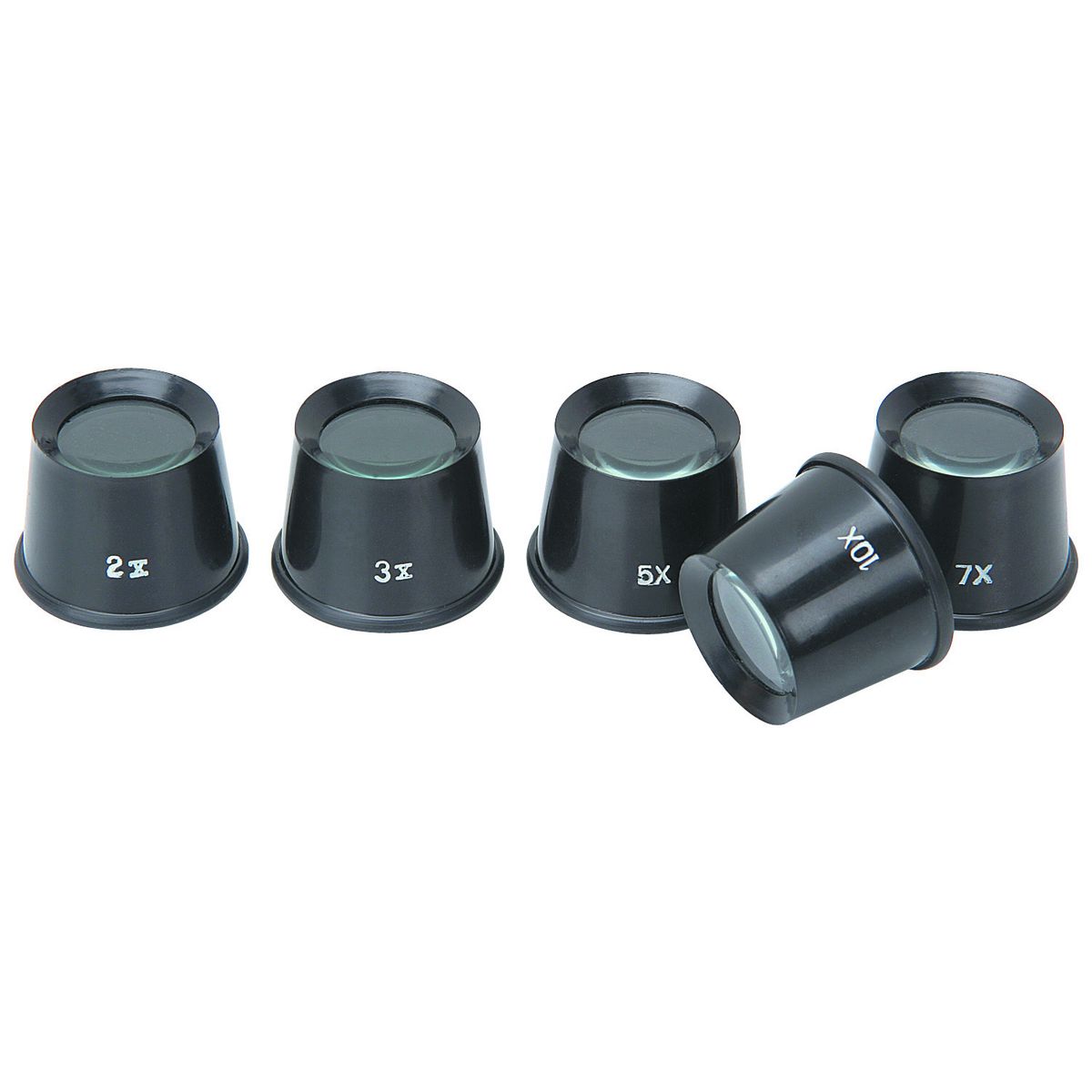5PC EYE LOUPE SET 2X,3X,5X,7X & 10X 1