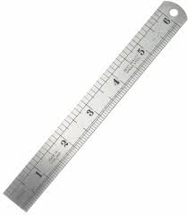 GPR-7018 6" 150MM Precision Flex Steel Rule . Graduation in mm,16ths 