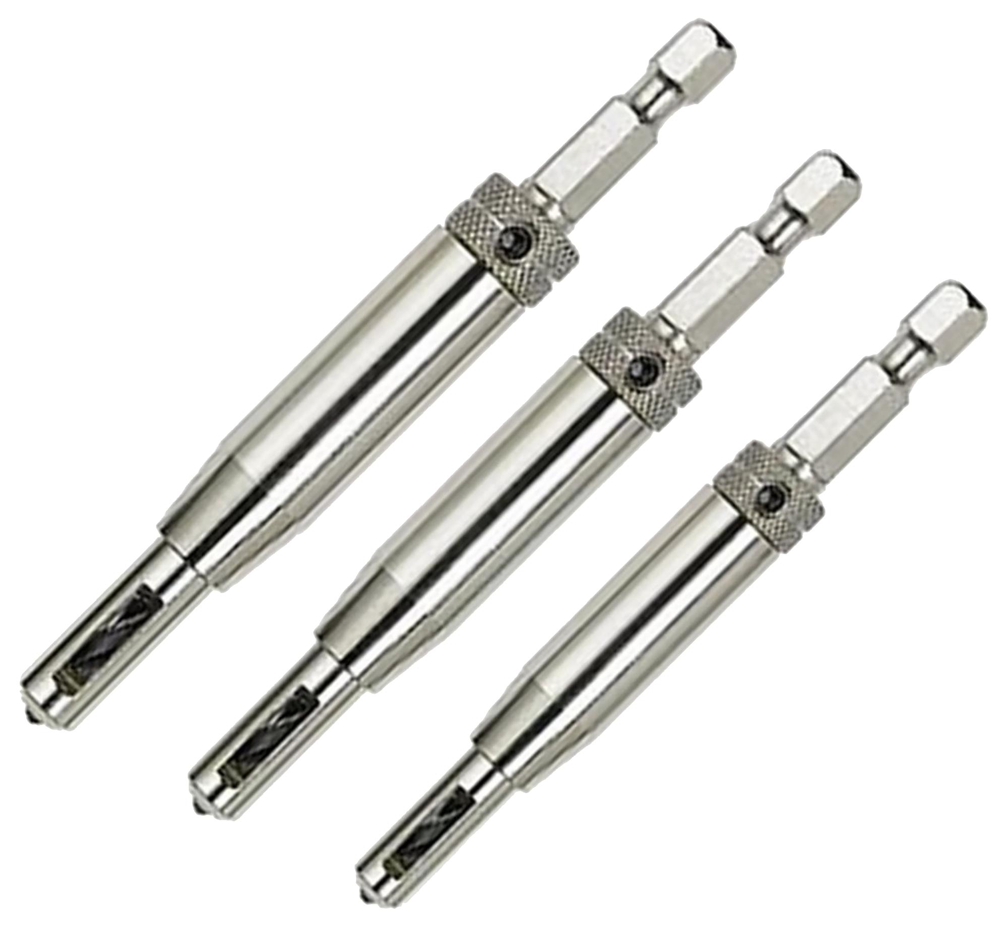 3 pc Hinge Drill Bit Set 