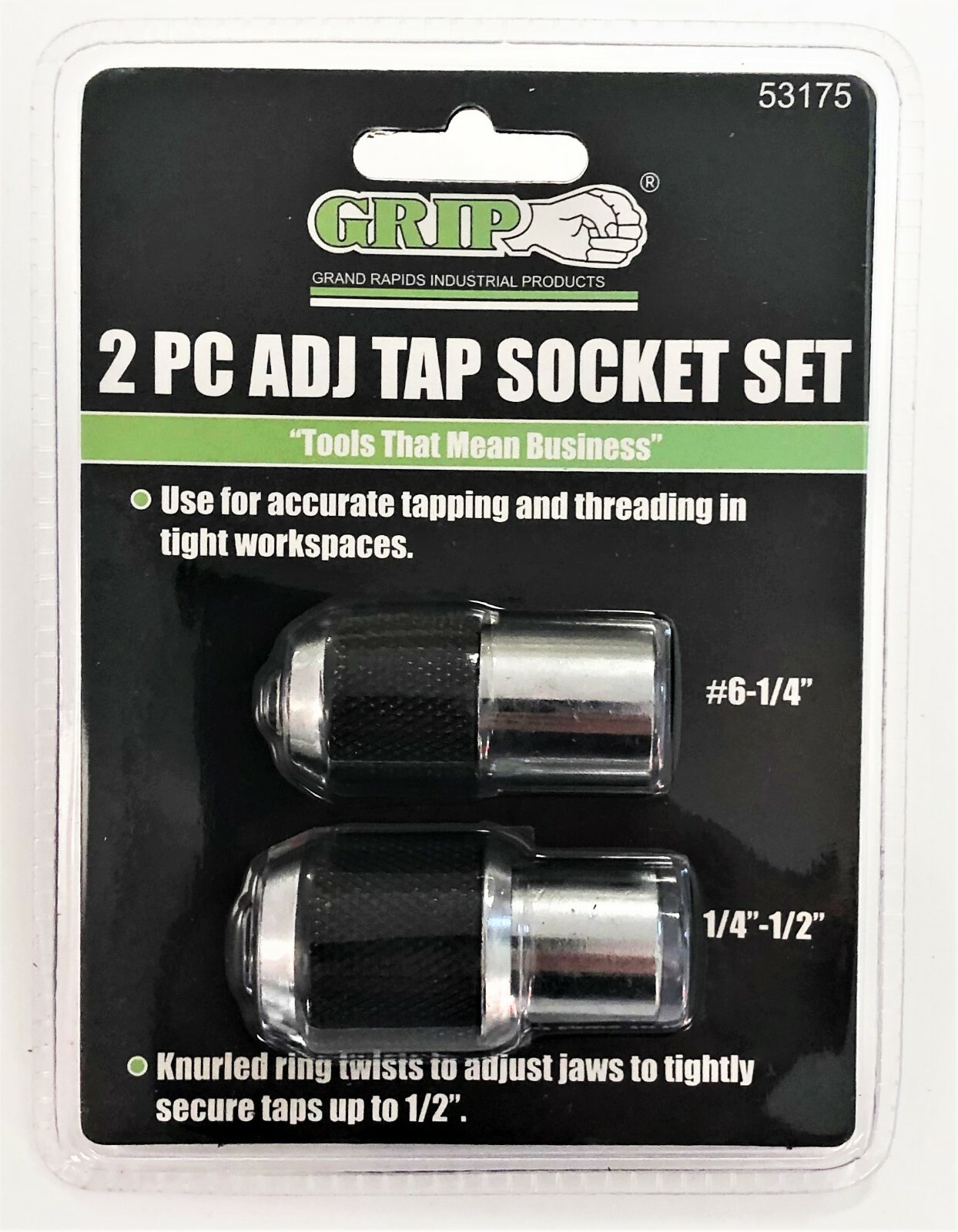 2 pc Adjustable Tap Socket Set