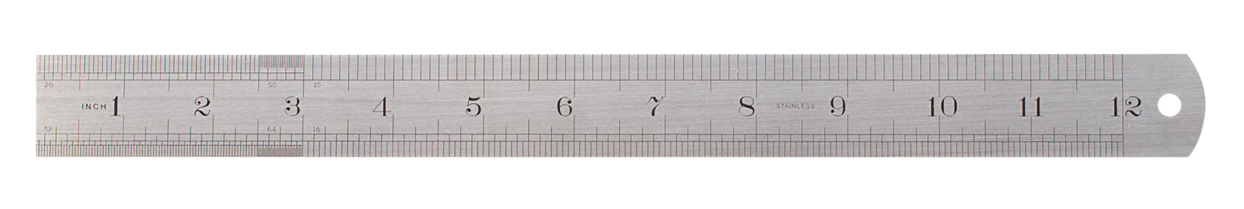 12" /300 mm Steel Ruler with Conversion Table