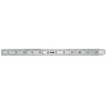  GENERAL 12" Stainless Steel Precision Flex Rule