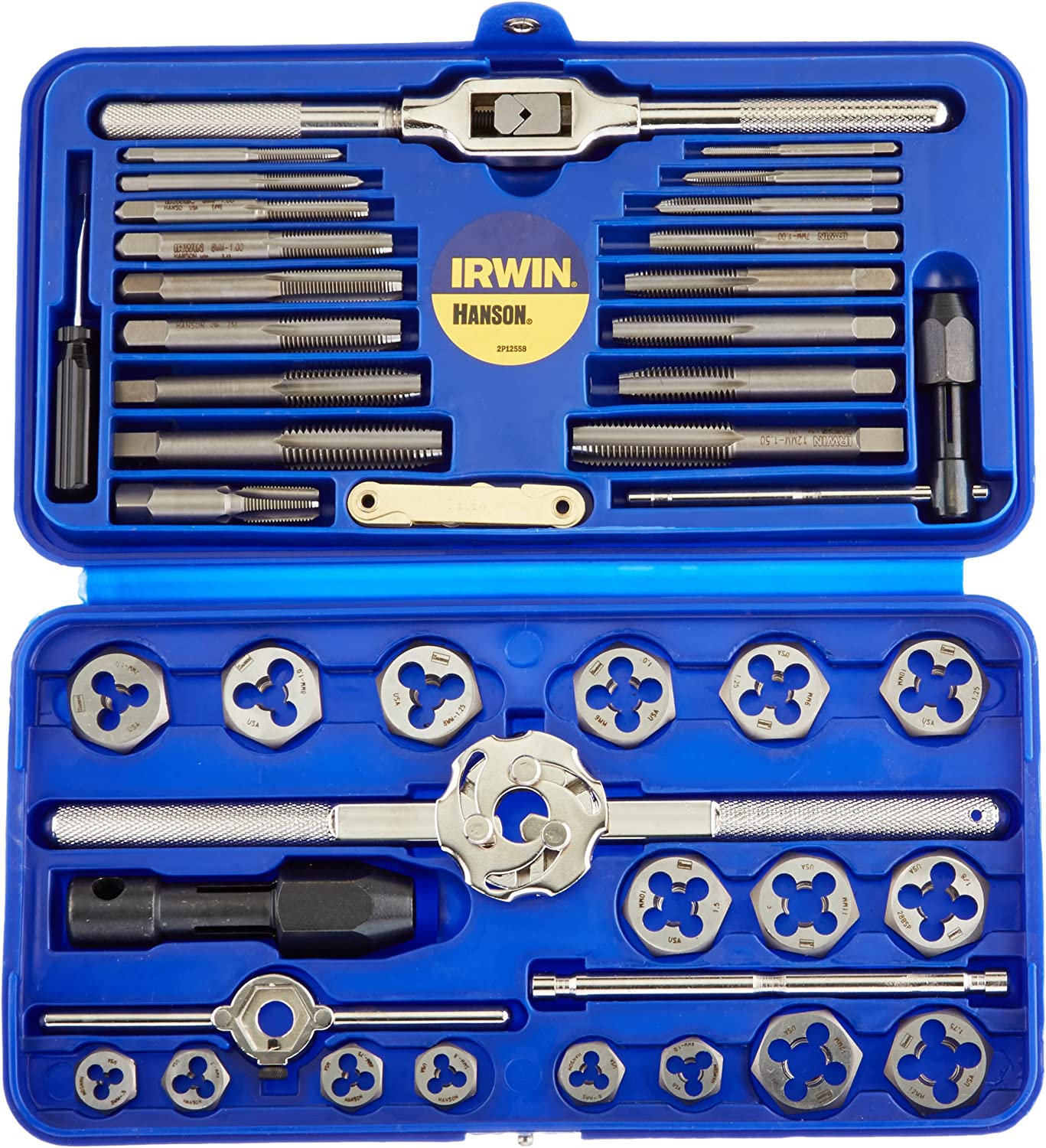 41 Pc. Metric Tap & Hex Die Set by IRWIN/HANSON 1