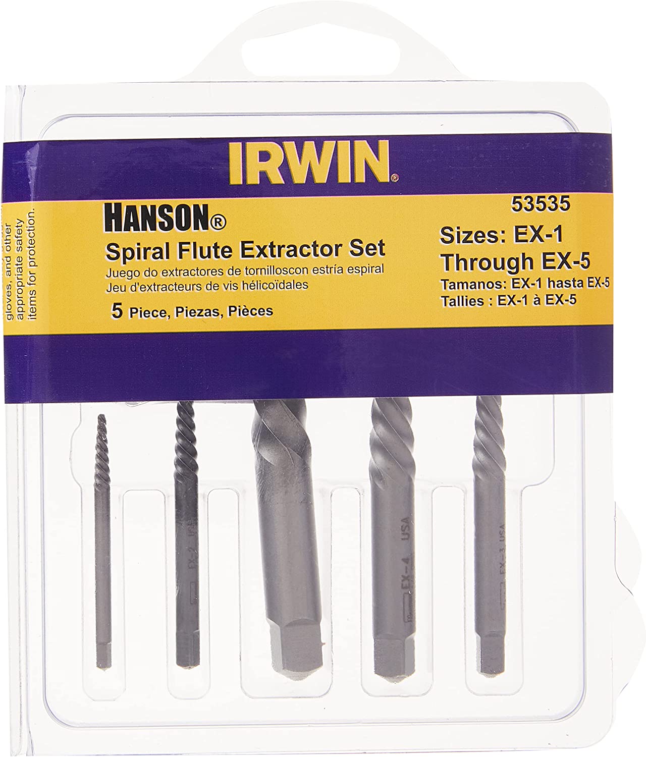 5 Pc. Spiral Screw Extractor Set by HANSON/IRWIN 2