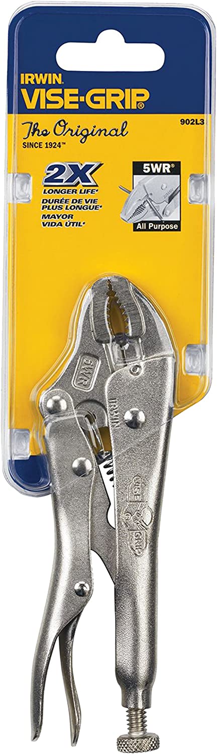 VISE-GRIP 5" Two Curved Jaws With Wire Cutter Locking Plier 2