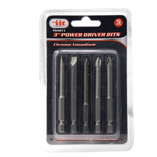 5 Pc. 3" POWER DRIVER BITS by IIT 1