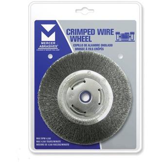8" x 3/4" (1/2" or 5/8") Crimped Wire Wheel 4,500 RPM 2