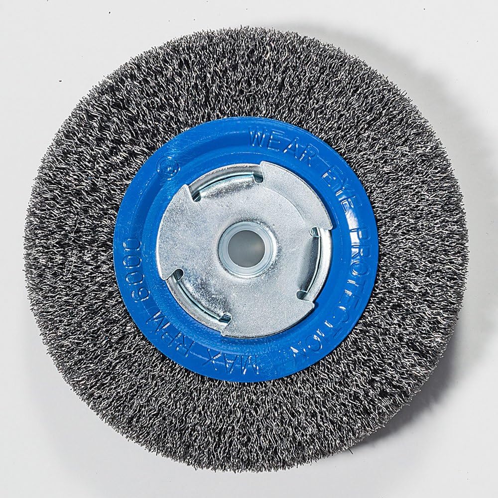 8" x 3/4" (1/2" or 5/8") Crimped Wire Wheel 4,500 RPM 1